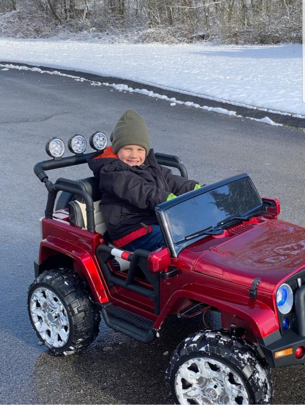 2 Seater 24 Volt 4x4 Electric Ride On Jeep Style Rubber Tires Fully Loaded Truck ATV UTV For Kids W/Magic Cars® Wireless Parental Control