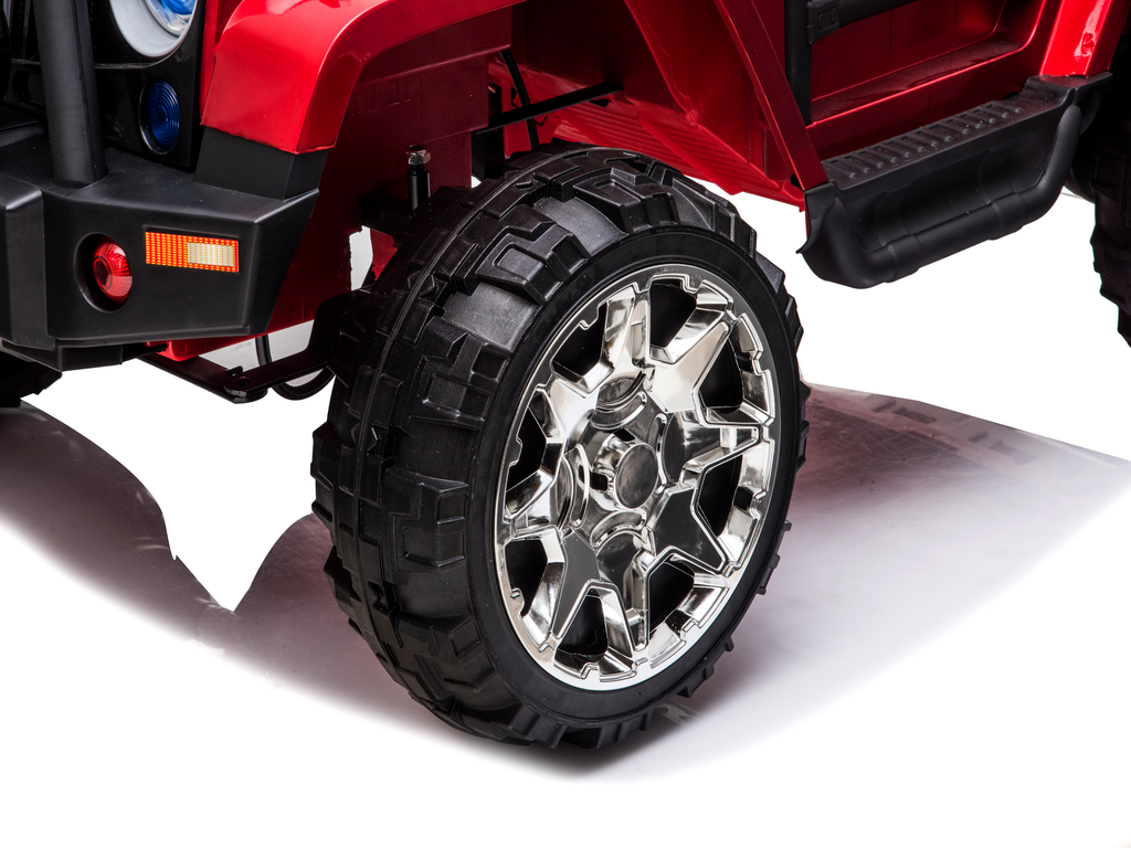 2 Seater 24 Volt 4x4 Electric Ride On Jeep Style Rubber Tires Fully Loaded Truck ATV UTV For Kids W/Magic Cars® Wireless Parental Control