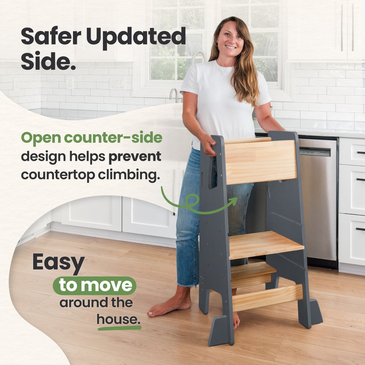 Montessori Toddler Tower - Adjustable Kitchen Stool Helper