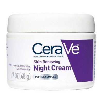 CeraVe Skin Renewing Night Cream Face Moisturizer 1.7 fl oz - Imperfect Box